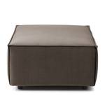 Repose-pieds KINX rectangulaire Velours - Velours Shyla: Taupe