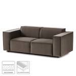 2-Sitzer Sofa KINX Samt - Samt Shyla: Taupe - Keine Funktion