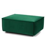 Repose-pieds KINX rectangulaire Velours - Velours Shyla: Vert foncé