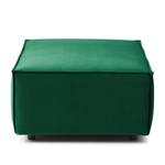 Repose-pieds KINX rectangulaire Velours - Velours Shyla: Vert foncé