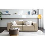 2-3 places Canapé KINX Velours - Velours Shyla: Beige - Sans fonction