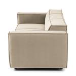 3 places Canapé KINX Velours - Velours Shyla: Beige