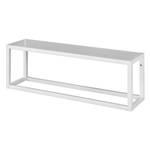 Open wandkast Salta glas/staal - wit