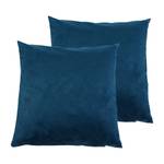 Housses de coussin Alcatraz Fibres synthétiques - Bleu marine - 40 x 40 cm