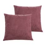 Housses de coussin Alcatraz Fibres synthétiques - Rose vieilli - 60 x 60 cm