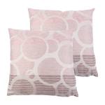 Housses de coussin Conelly Fibres synthétiques - Rose vieilli - 50 x 50 cm