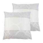 Housses de coussin Conelly Fibres synthétiques - Gris lumineux - 40 x 40 cm