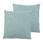 Housses de coussin Dallas Fibres synthétiques - Gris menthe - 40 x 40 cm