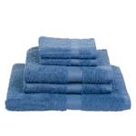 Serviettes New York (lot de 5) Coton - Bleu jean