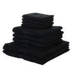 Set handdoeken New York (10-delig) Katoen - Zwart