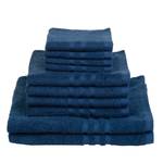 Serviettes Sylt (lot de 10) Coton - Bleu marine