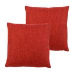 Housses de coussin Dallas Fibres synthétiques - Rouge - 40 x 40 cm