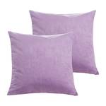 Housses de coussin Alcatraz Fibres synthétiques - Lilas - 40 x 40 cm