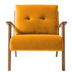 Fauteuil TIMON Velours Shyla: Jaune moutarde