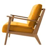 Fauteuil TIMON Velours Shyla: Jaune moutarde