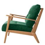 Fauteuil Timon III Tissu Mohs : Vert bouteille