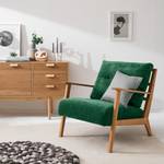 Fauteuil Timon III Tissu Mohs : Vert bouteille