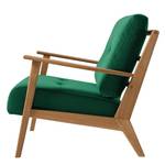 Fauteuil TIMON Velours Shyla: Donkergroen