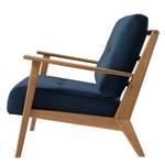 Fauteuil TIMON Velours Shyla: Bleu foncé