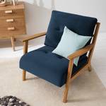 Fauteuil TIMON Velours Shyla: Bleu foncé