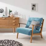 Fauteuil Timon III Stof Mohs: Hemelsblauw