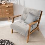 Fauteuil Timon III Tissu Mohs : Gris clair