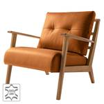 Fauteuil TIMON Cuir véritable Neka : Cognac