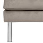 Repose-pieds Chelsea III Microfibre - Tissu Tond : Gris clair - Cylindre