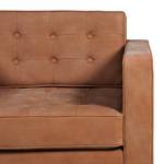 Fauteuil pivotant Chelsea IV Cuir - Cuir véritable Custo : Marron