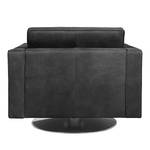 Fauteuil pivotant Chelsea IV Cuir - Cuir véritable Custo : Noir