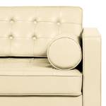 Sofa Chelsea IV (2-Sitzer) Echtleder - Echtleder Lasde: Creme - Zylinder