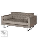 Sofa Chelsea III (2-Sitzer) Microfaser - Stoff Tond: Hellgrau - Kufen