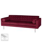 Sofa Chelsea III (3-Sitzer) Microfaser - Stoff Tond: Bordeaux - Zylinder