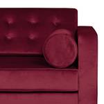 Sofa Chelsea III (3-Sitzer) Microfaser - Stoff Tond: Bordeaux - Zylinder