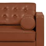 Sofa Chelsea IV (3-Sitzer) Echtleder - Echtleder Lasde: Cognac - Zylinder