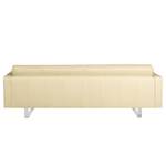 Sofa Chelsea IV (3-Sitzer) Echtleder - Echtleder Lasde: Creme - Kufen