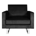 Fauteuil Portobello III Microfibre - Tissu Tond : Noir - Luge