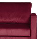 Sofa Portobello III (3-Sitzer) Samt - Stoff Tond: Bordeaux - Eckig