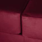 Sofa Portobello III (3-Sitzer) Samt - Stoff Tond: Bordeaux - Eckig
