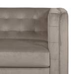 Fauteuil Buckingham III Microvezel - Stof Tond: Lichtgrijs