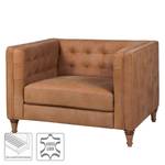 Fauteuil Buckingham IV Cuir - Cuir véritable Custo : Marron