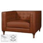 Sessel Buckingham IV Leder - Echtleder Lasde: Cognac