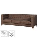 Sofa Buckingham IV (3-Sitzer) Leder - Echtleder Custo: Dunkelbraun