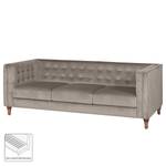 Sofa Buckingham III (3-Sitzer) Microfaser - Stoff Tond: Hellgrau