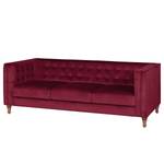 Sofa Buckingham III (3-Sitzer) Microfaser - Stoff Tond: Bordeaux