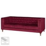 Sofa Buckingham III (3-Sitzer) Microfaser - Stoff Tond: Bordeaux