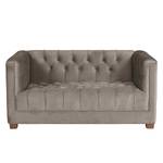 Sofa Grand II (2-Sitzer) Samt - Stoff Tond: Hellgrau