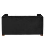 Sofa Grand II (2-Sitzer) Samt - Stoff Tond: Schwarz