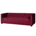 Sofa Grand II (3-Sitzer) Samt - Stoff Tond: Bordeaux