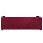 Sofa Grand II (3-Sitzer) Samt - Stoff Tond: Bordeaux